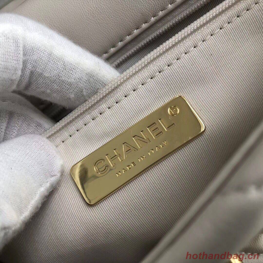 Chanel 19 flap bag AS1160 White Chanel 19 flap bag AS1160 White