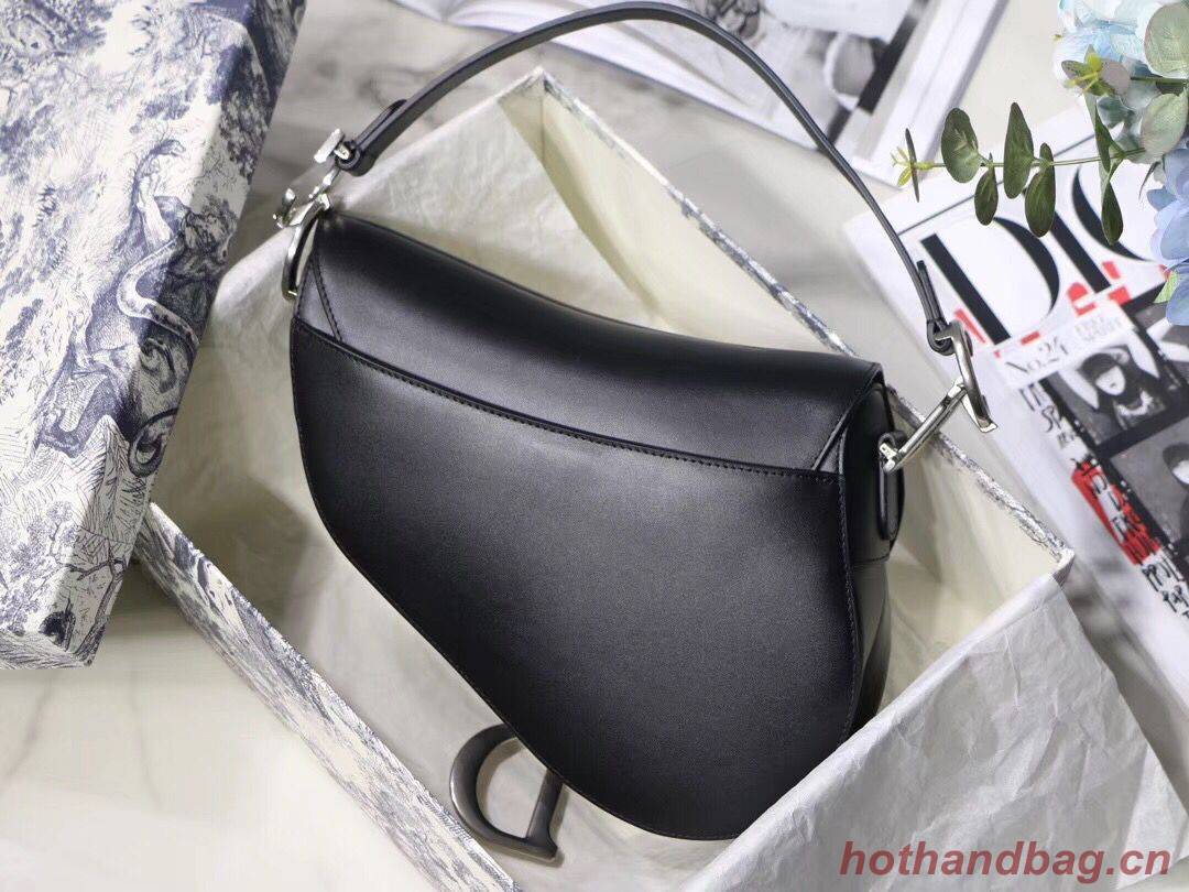 Dior BLACK SADDLE SOFT CALFSKIN BAG M0446V Dior BLACK SADDLE SOFT CALFSKIN BAG M0446V