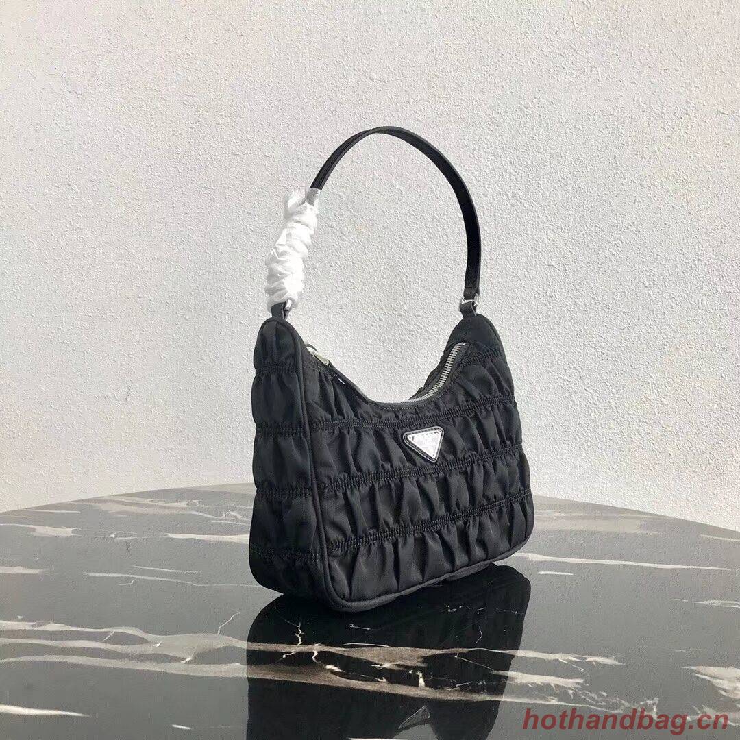 Prada Nylon and Saffiano leather mini bag 1NE204 black Prada Nylon and Saffiano leather mini bag 1NE204 black