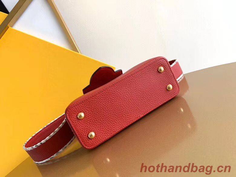 Louis Vuitton CAPUCINES PM Original Python Leather N80041 Red Louis Vuitton CAPUCINES PM Original Python Leather N80041 Red