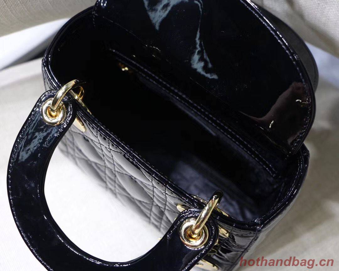 Dior MINI LADY DIOR CALFSKIN Black BAG M0505O-2 Gold Dior MINI LADY DIOR CALFSKIN Black BAG M0505O-2 Gold