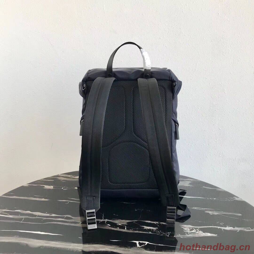 Prada Re-Nylon backpack 2VZ135 black&grey Prada Re-Nylon backpack 2VZ135 black&grey