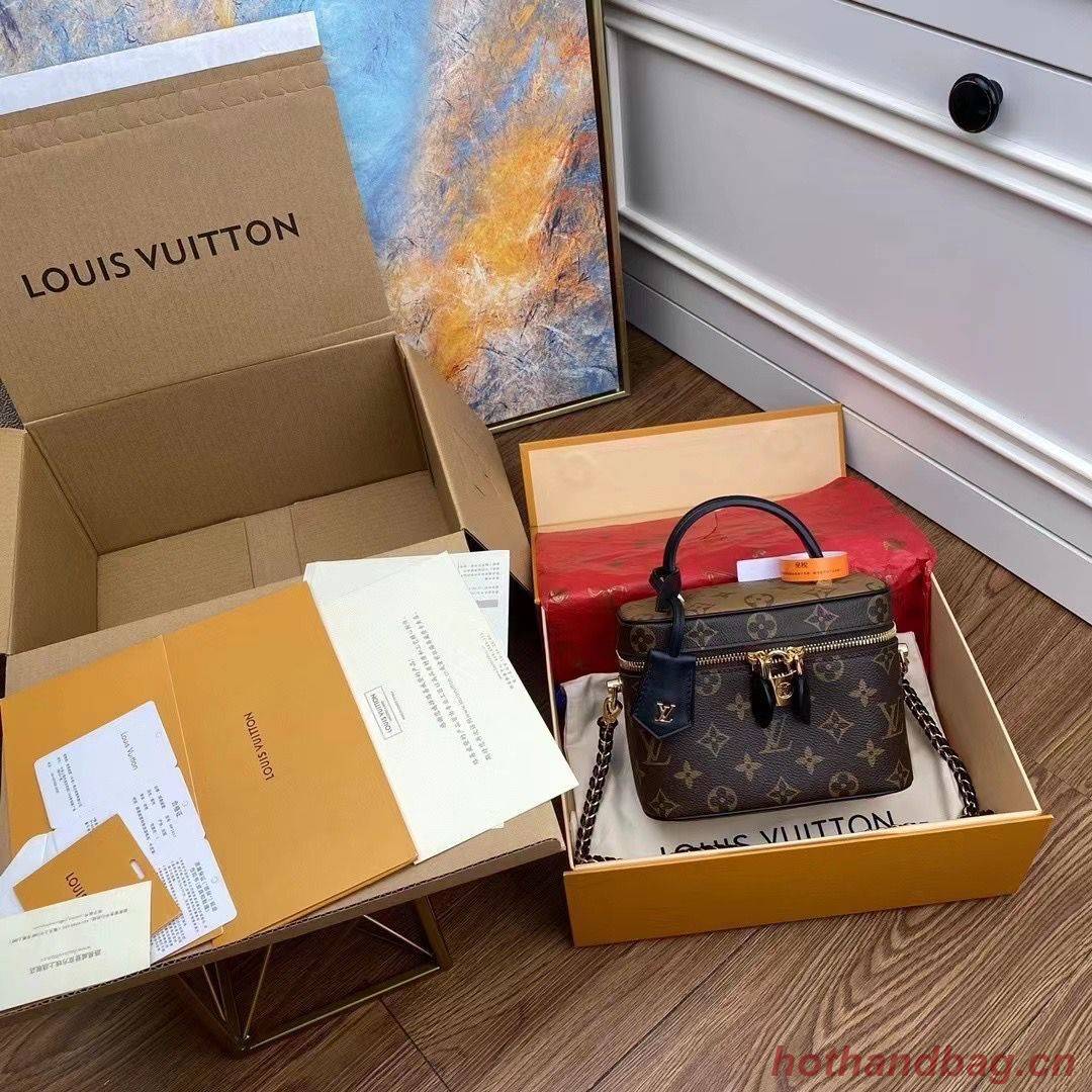 Louis Vuitton Monogram Canvas Reverse Nice Cosmetic Bag M45165 Black Louis Vuitton Monogram Canvas Reverse Nice Cosmetic Bag M45165 Black