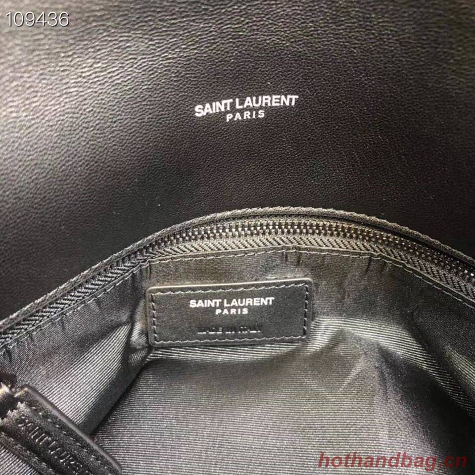 Yves Saint Laurent LOULOU PUFFER IN QUILTED CRINKLED MATTE LEATHER MEDIUM BAG Y577475 Black Yves Saint Laurent LOULOU PUFFER IN QUILTED CRINKLED MATTE LEATHER MEDIUM BAG Y577475 Black