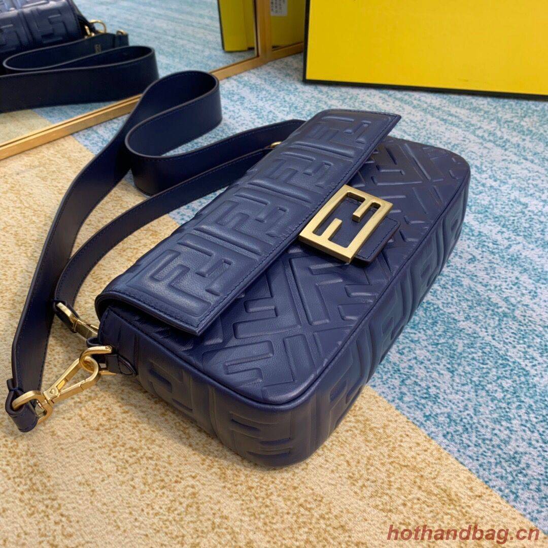 FENDI BAGUETTE Mini Shoulder Bag 8BS017 dark blue FENDI BAGUETTE Mini Shoulder Bag 8BS017 dark blue