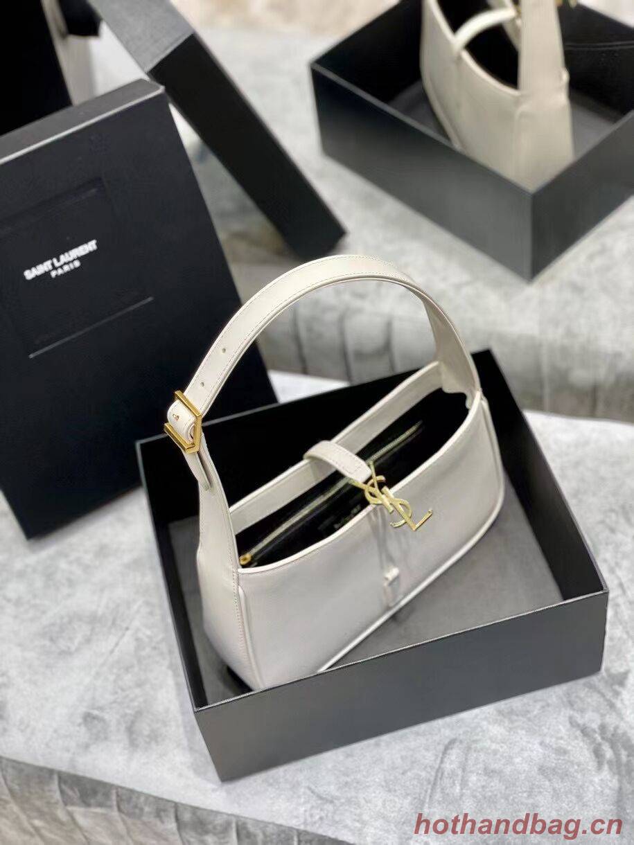 YSL TOP HANDLE BAG IN SHINY LEATHER Y687228 white YSL TOP HANDLE BAG IN SHINY LEATHER Y687228 white