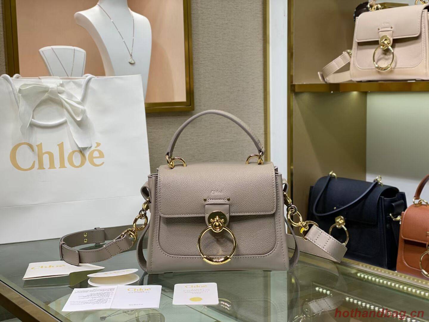 Chloe Original Calfskin Leather Bag C1143S grey Chloe Original Calfskin Leather Bag C1143S grey