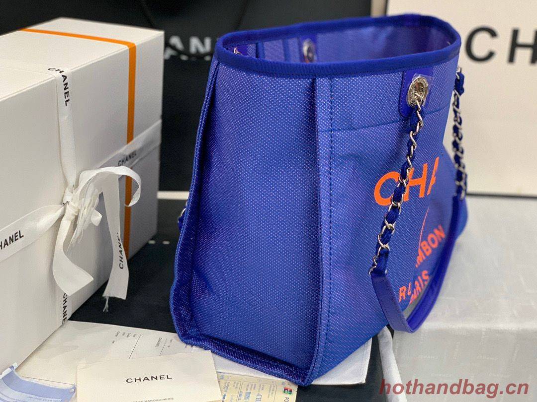 Chanel Original Medium Shopping Bag 67001 Blue Chanel Original Medium Shopping Bag 67001 Blue