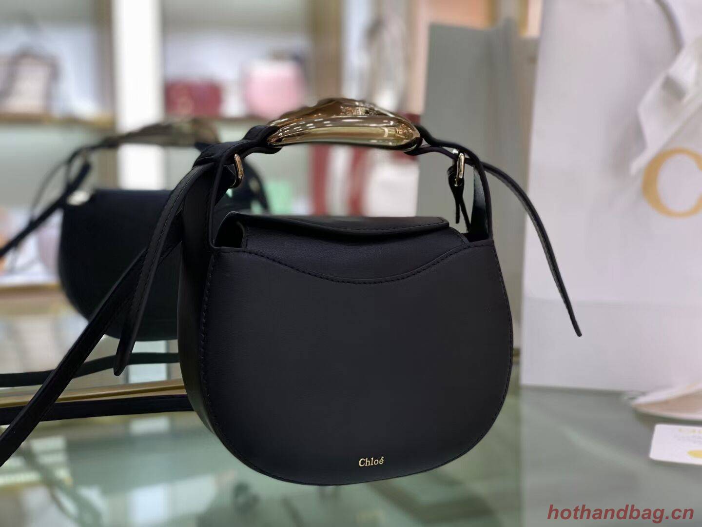 Chloe Original Calfskin Leather Bag 3S1350 black Chloe Original Calfskin Leather Bag 3S1350 black