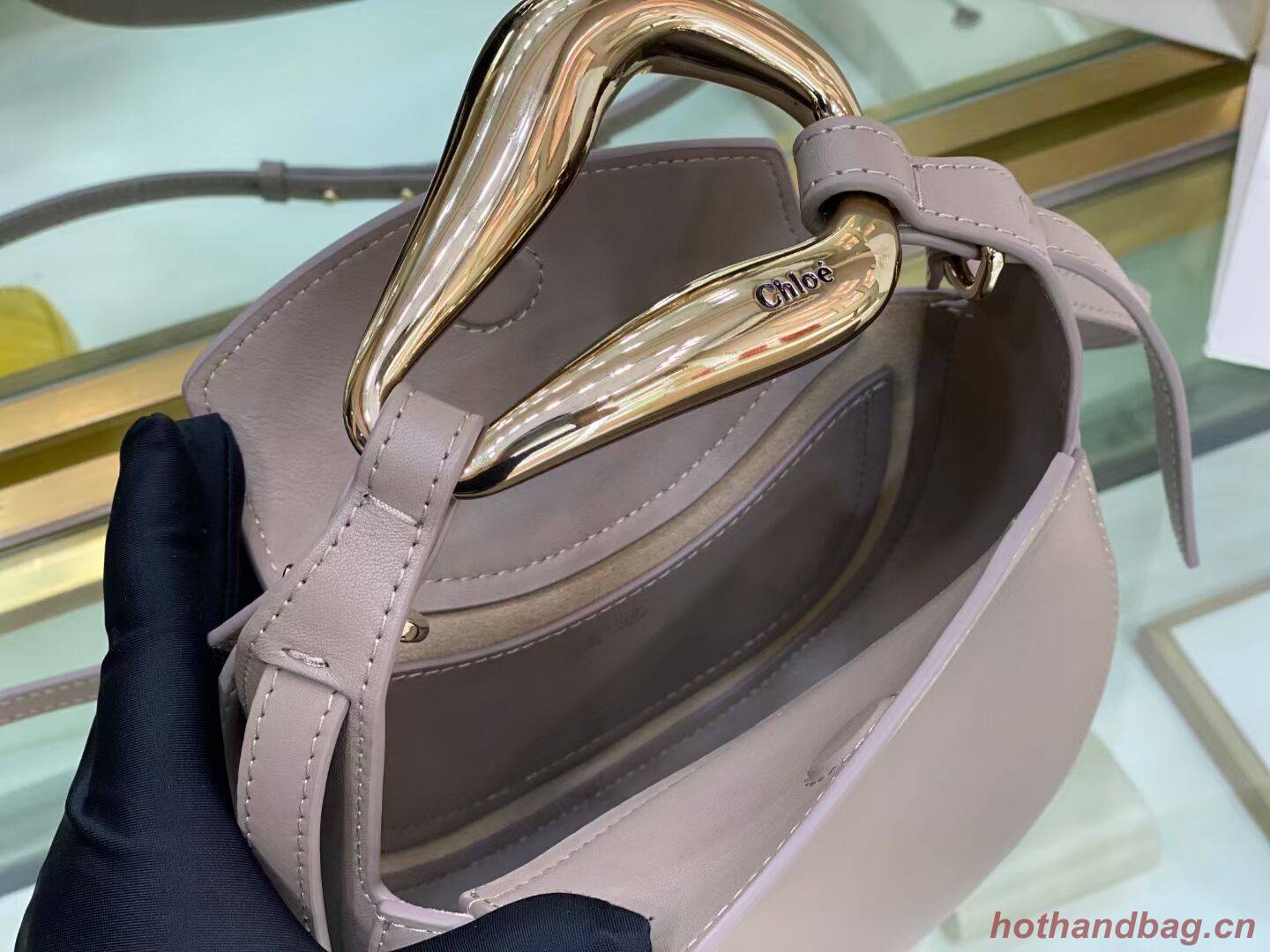Chloe Original Calfskin Leather Bag 3S1350 grey Chloe Original Calfskin Leather Bag 3S1350 grey