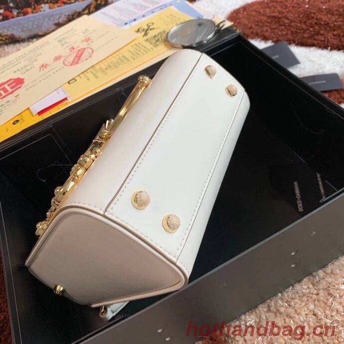 Dolce & Gabbana Origianl Leather Shoulder Bag 5158 white Dolce & Gabbana Origianl Leather Shoulder Bag 5158 white