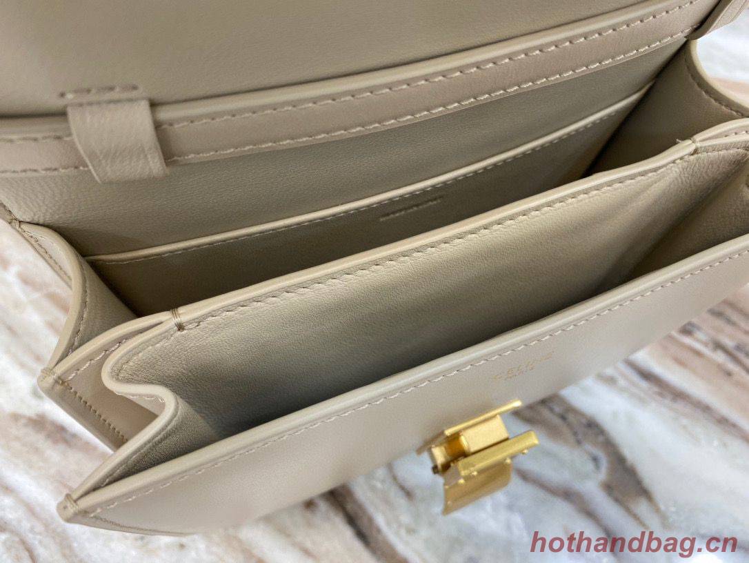 Celine Classic Box Teen Flap Bag Original Calfskin Leather 3379 Grey Celine Classic Box Teen Flap Bag Original Calfskin Leather 3379 Grey