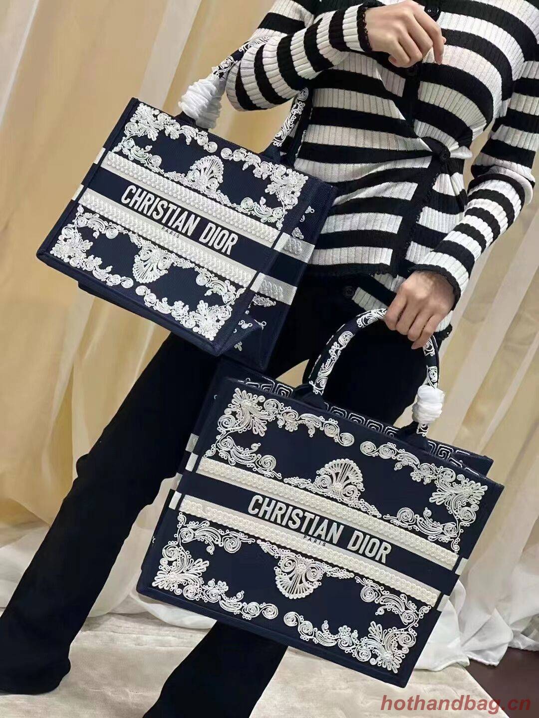 SMALL DIOR BOOK TOTE Embroidery C1212S SMALL DIOR BOOK TOTE Embroidery C1212S