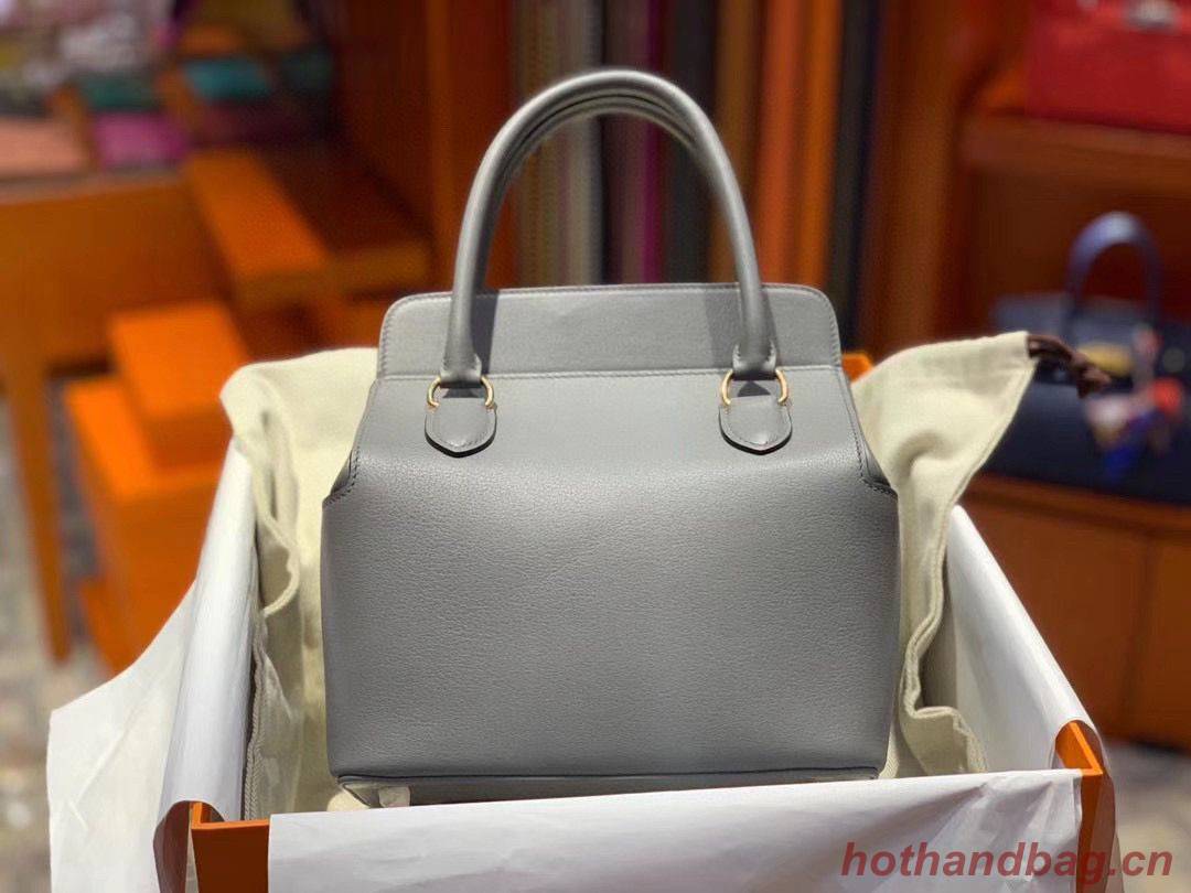Hermes Toolbox Togo Bag Original Leather 3259 Gray Hermes Toolbox Togo Bag Original Leather 3259 Gray