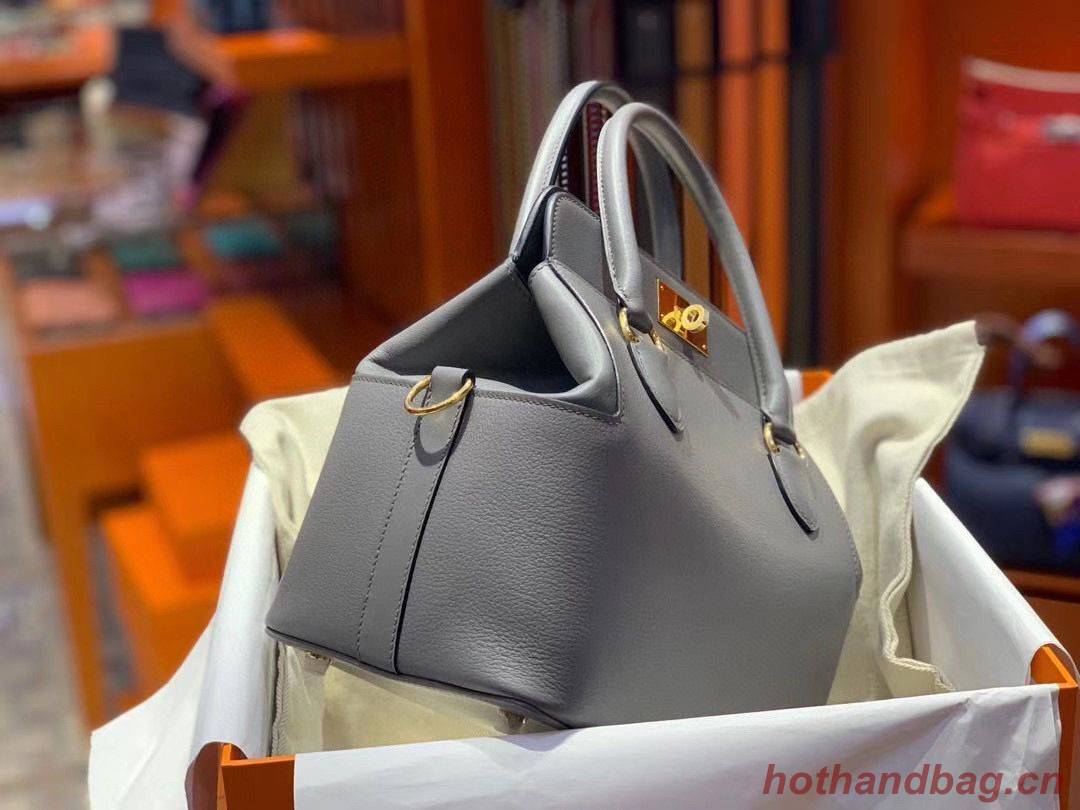 Hermes Toolbox Togo Bag Original Leather 3259 Gray Hermes Toolbox Togo Bag Original Leather 3259 Gray