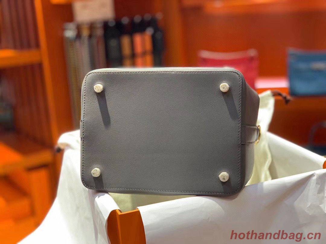 Hermes Toolbox Togo Bag Original Leather 3259 Gray Hermes Toolbox Togo Bag Original Leather 3259 Gray