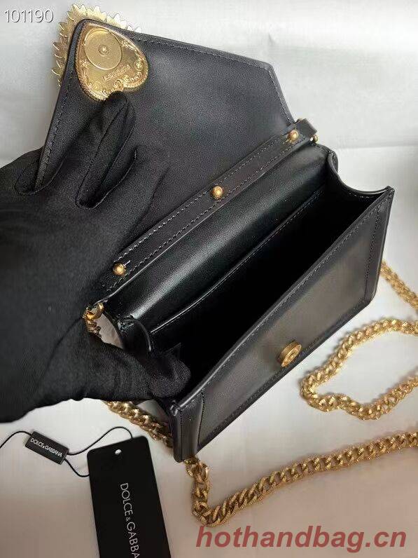 Dolce & Gabbana Origianl Leather Shoulder Bag 4011 black Dolce & Gabbana Origianl Leather Shoulder Bag 4011 black