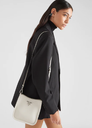 Prada Leather mini shoulder bag 1BH191 white Prada Leather mini shoulder bag 1BH191 white