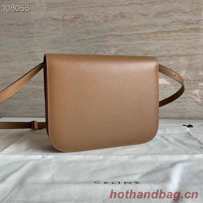 Celine MEDIUM CLASSIC BAG IN NATURAL CALFSKIN 189173 Brown Celine MEDIUM CLASSIC BAG IN NATURAL CALFSKIN 189173 Brown