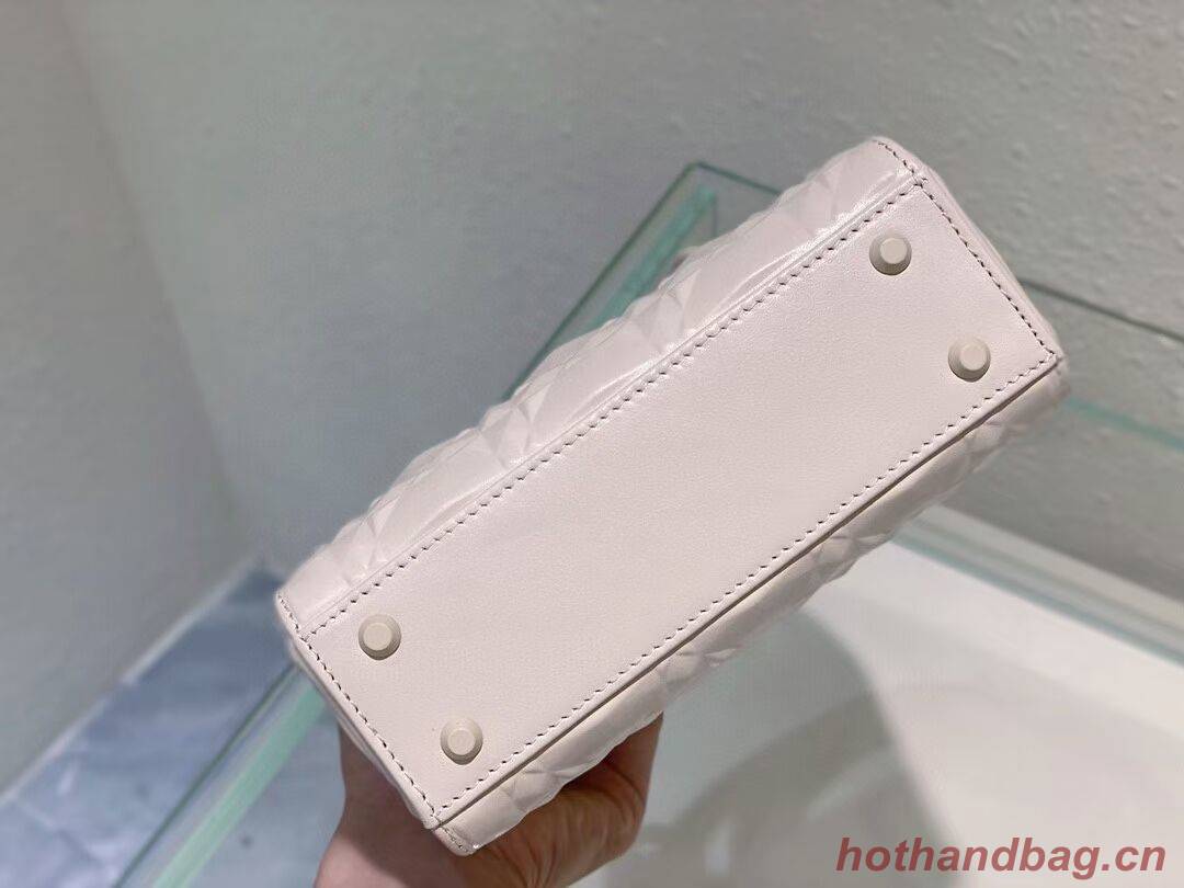 MINI LADY DIOR BAG Cannage Calfskin C2815 white MINI LADY DIOR BAG Cannage Calfskin C2815 white
