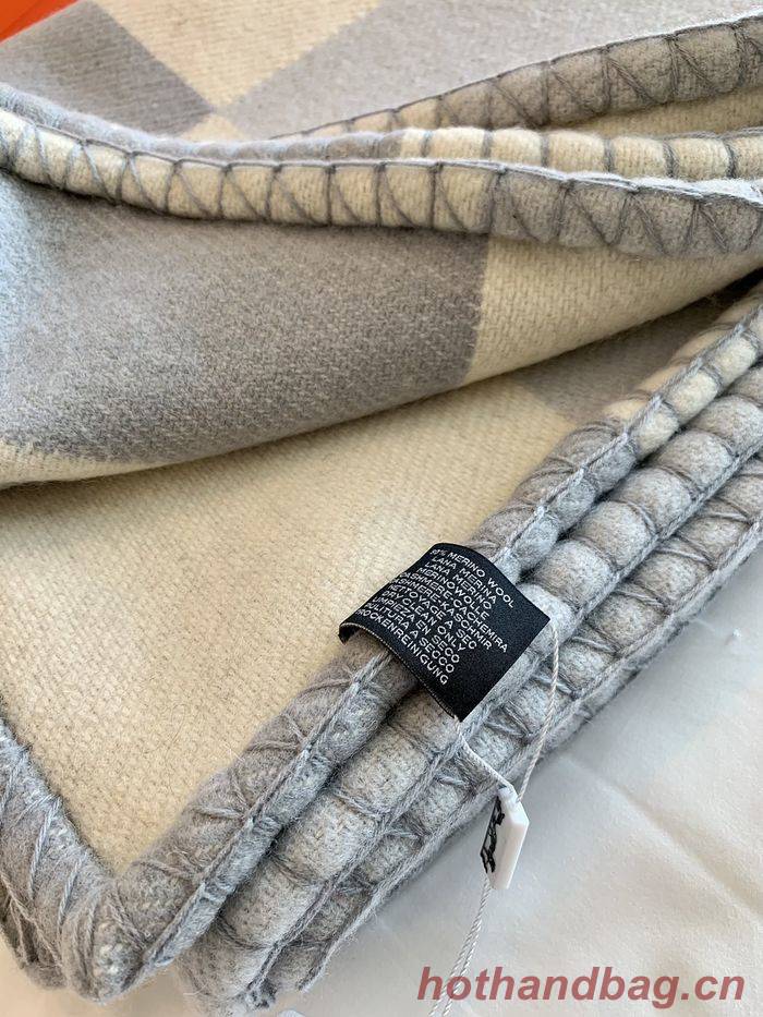 Hermes Lambswool&Cashmere Shawl&Blanket HMB00008 Hermes Lambswool&Cashmere Shawl&Blanket HMB00008