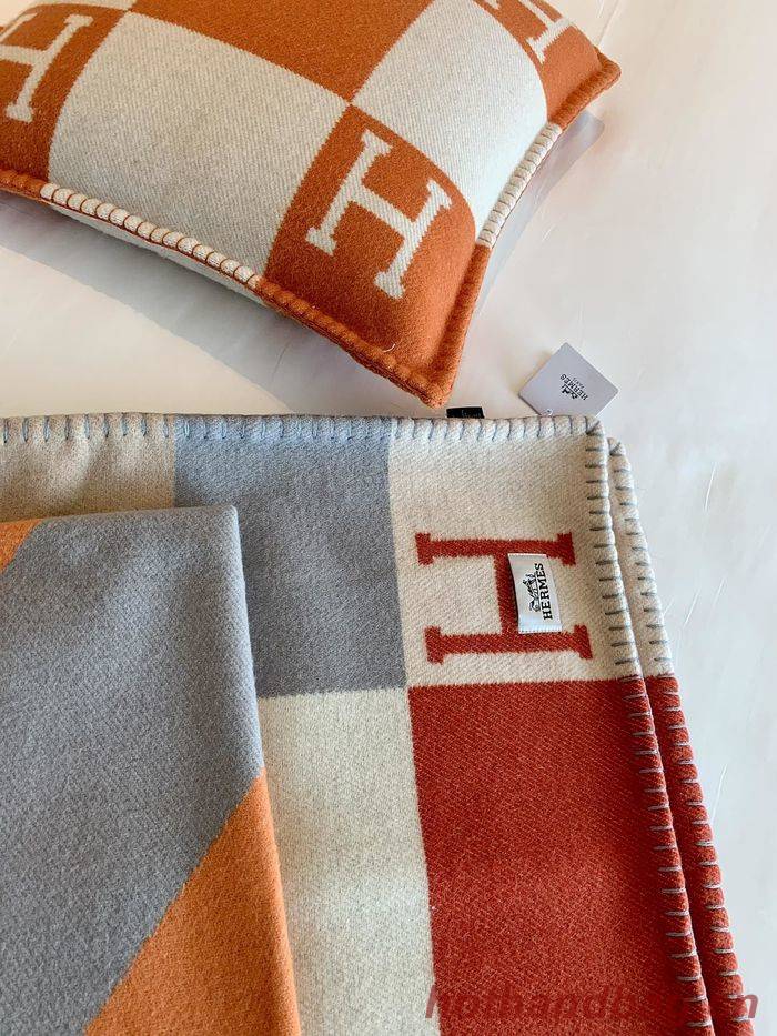 Hermes Lambswool&Cashmere Shawl&Blanket HMB00009 Hermes Lambswool&Cashmere Shawl&Blanket HMB00009