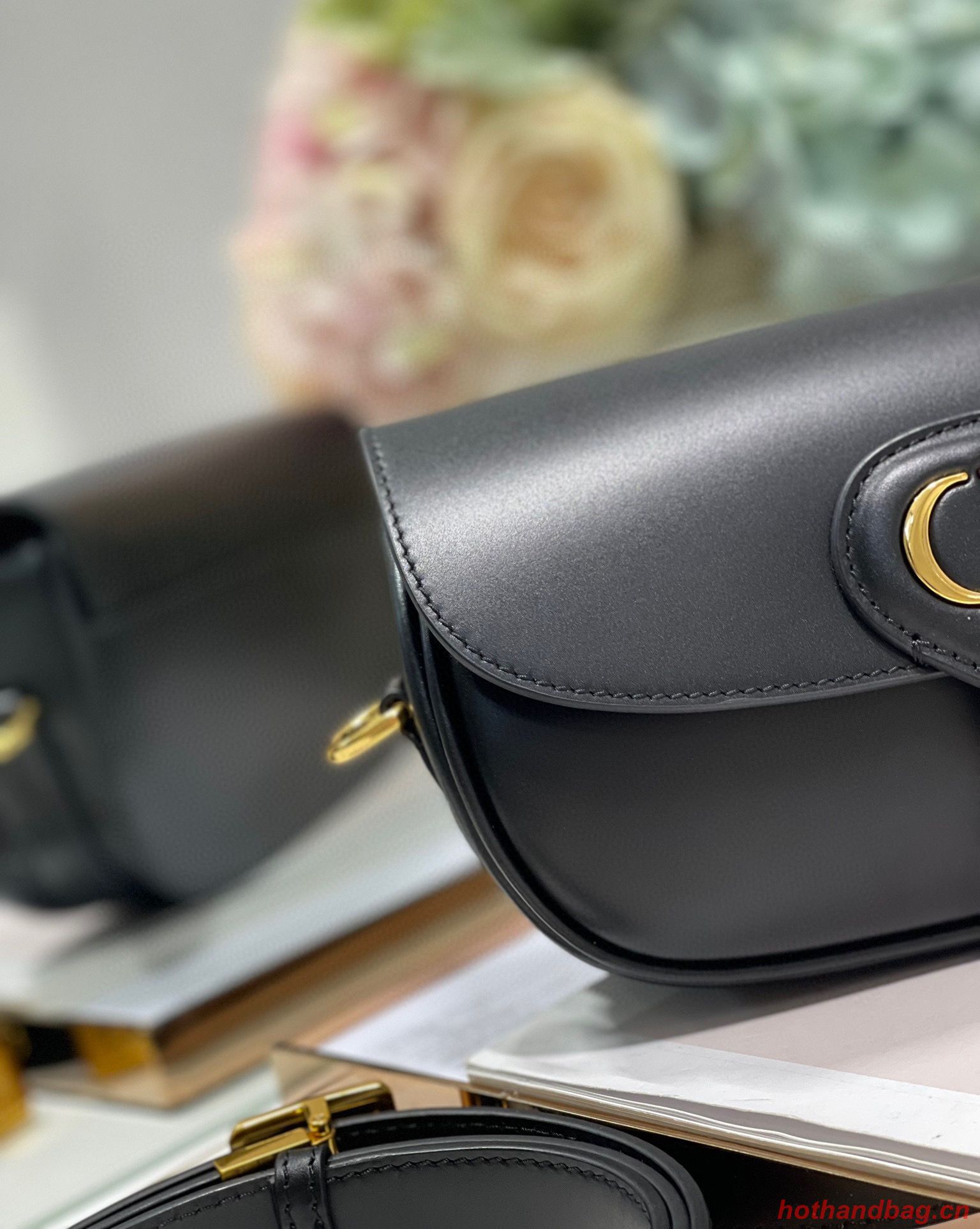 DIOR BOBBY EAST-WEST BAG Box Calfskin M9317S Black DIOR BOBBY EAST-WEST BAG Box Calfskin M9317S Black