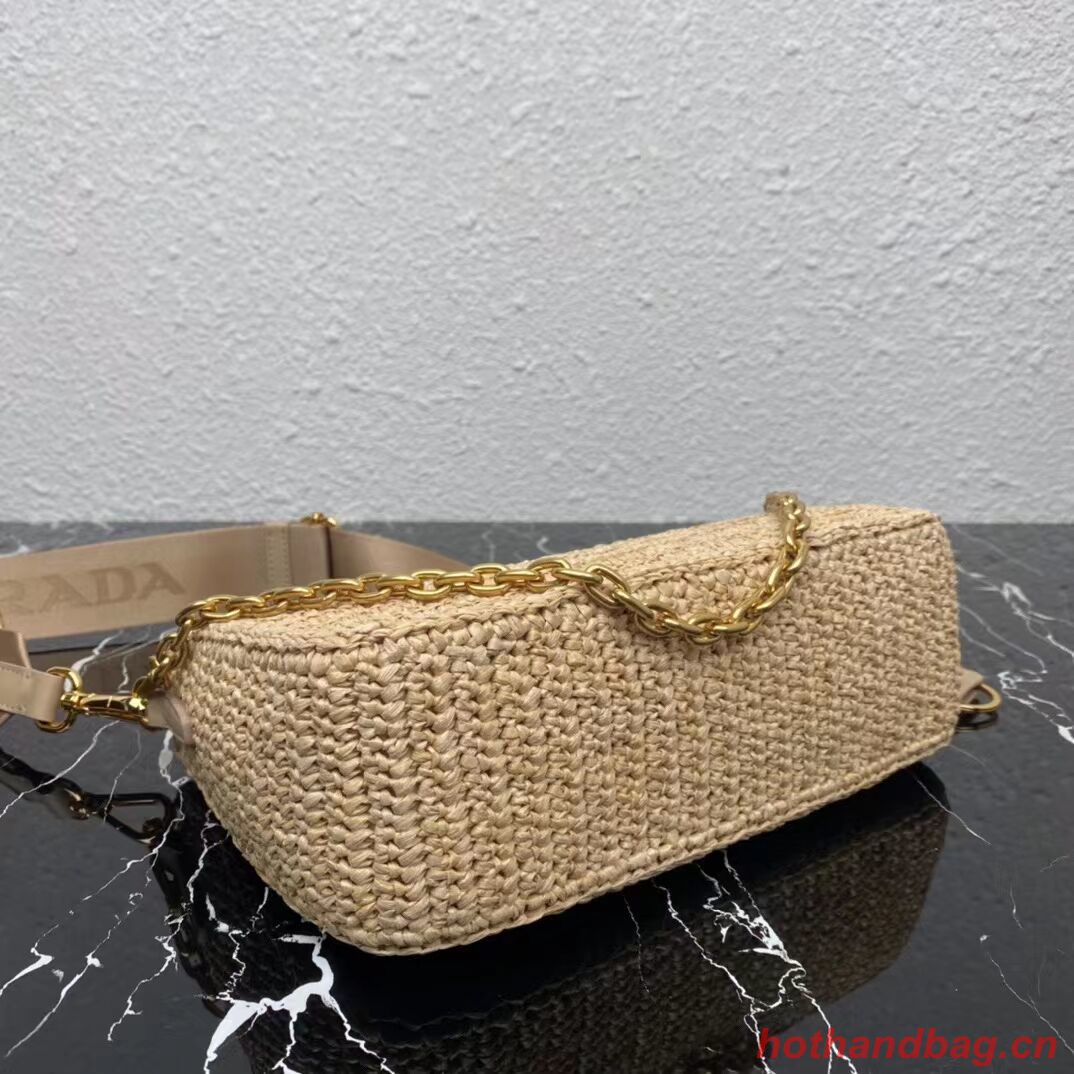 Prada Re-Edition 2005 raffia bag 1BH204 tan Prada Re-Edition 2005 raffia bag 1BH204 tan