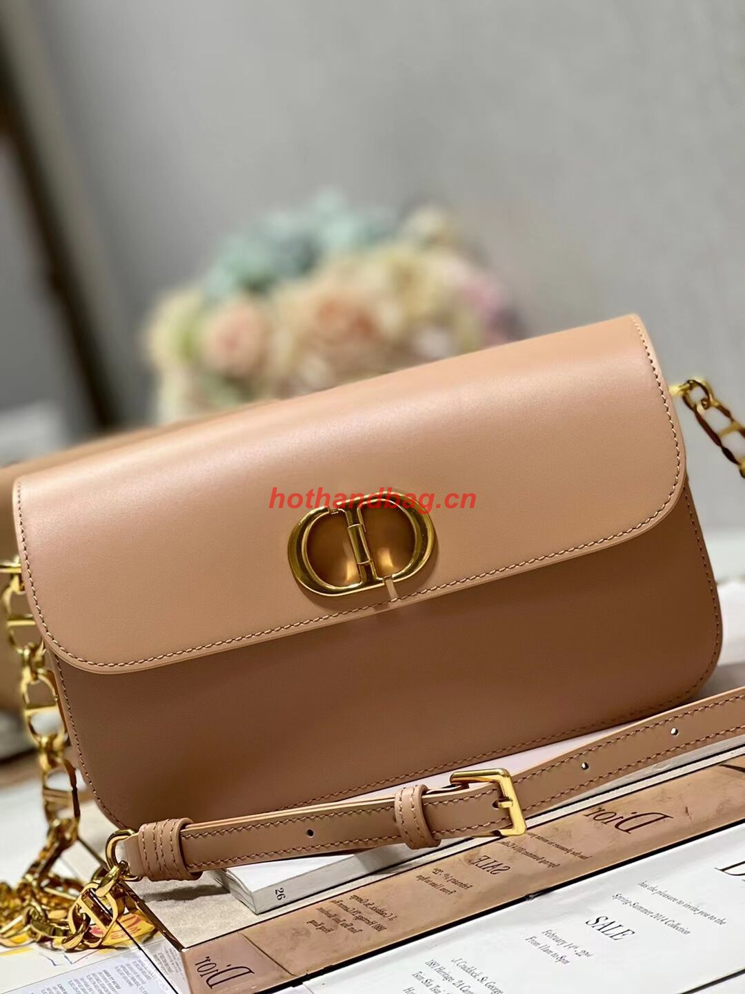 Dior 30 MONTAIGNE AVENUE BAG Dusty Box Calfskin M9260 PINK Dior 30 MONTAIGNE AVENUE BAG Dusty Box Calfskin M9260 PINK