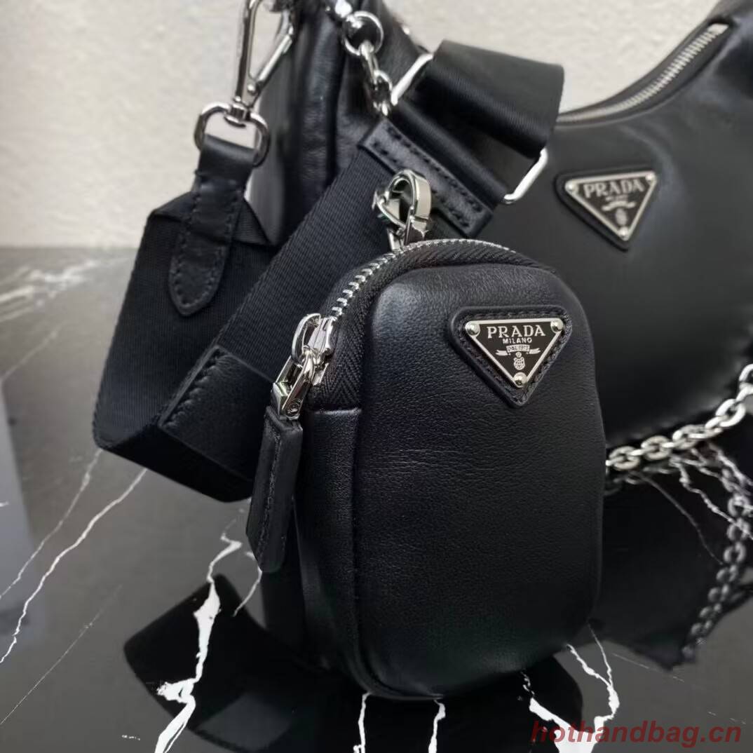 Prada Padded nappa-leather Prada Re-Edition 2005 shoulder bag 1BH204 black Prada Padded nappa-leather Prada Re-Edition 2005 shoulder bag 1BH204 black