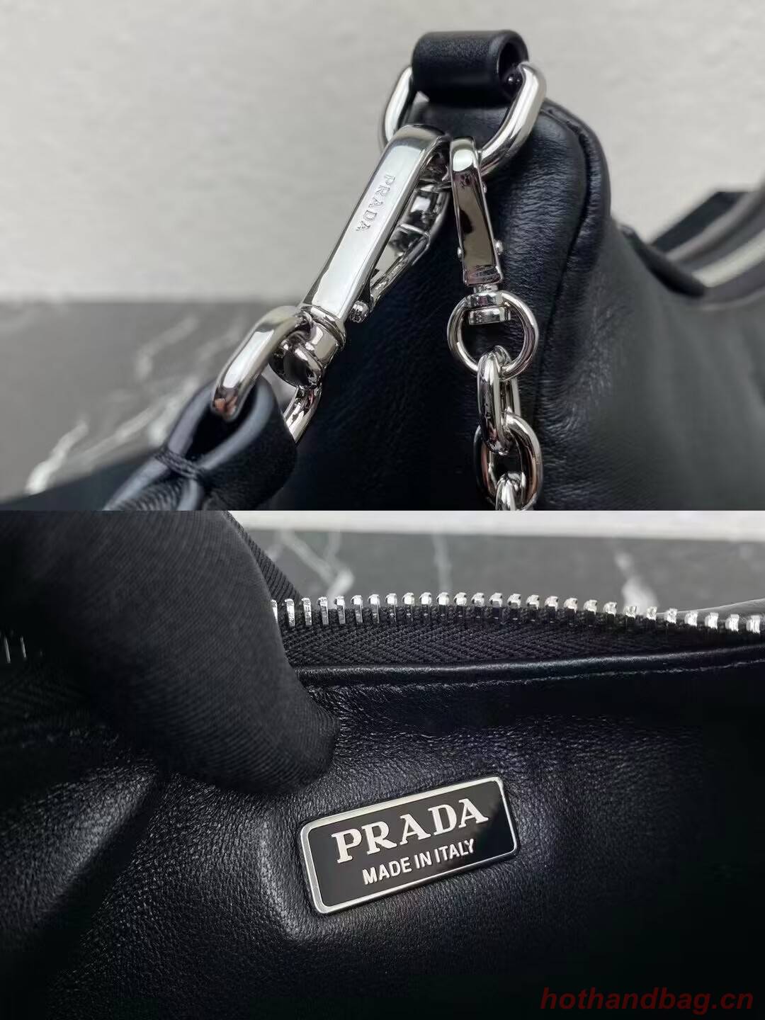 Prada Padded nappa-leather Prada Re-Edition 2005 shoulder bag 1BH204 black Prada Padded nappa-leather Prada Re-Edition 2005 shoulder bag 1BH204 black