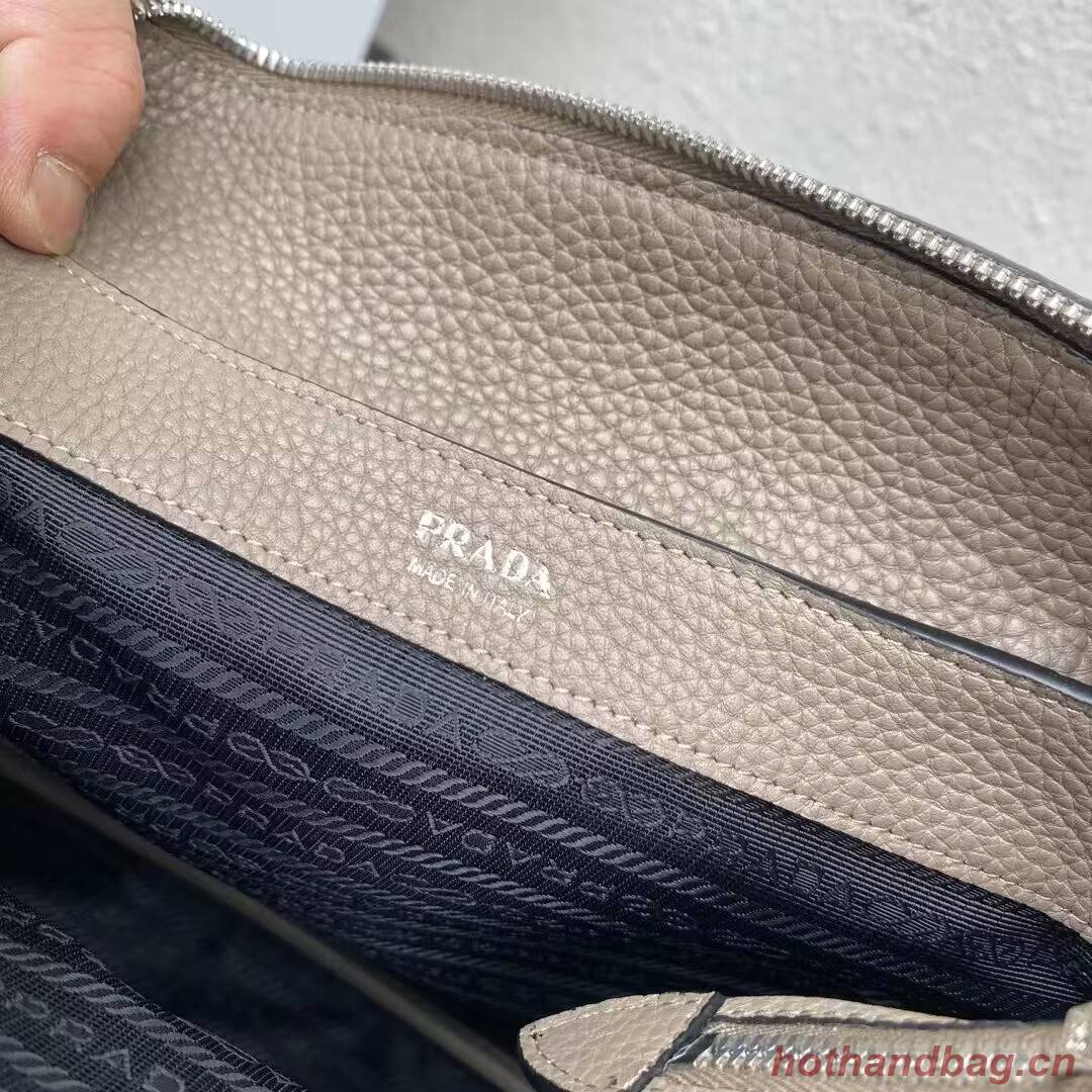 Prada Leather shoulder bag 1NC175 gray Prada Leather shoulder bag 1NC175 gray