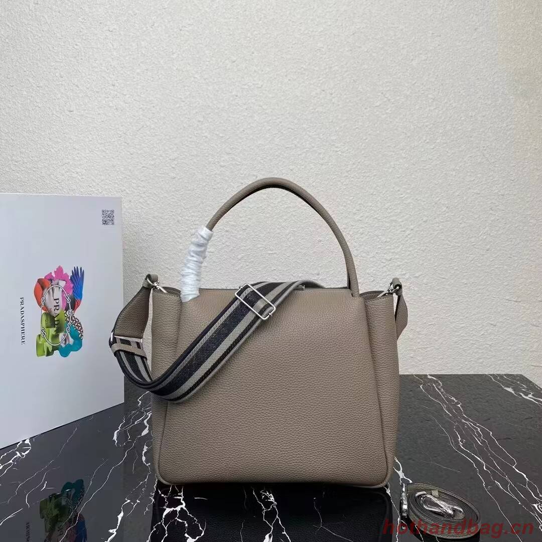 Prada Leather shoulder bag 1NC175 gray Prada Leather shoulder bag 1NC175 gray
