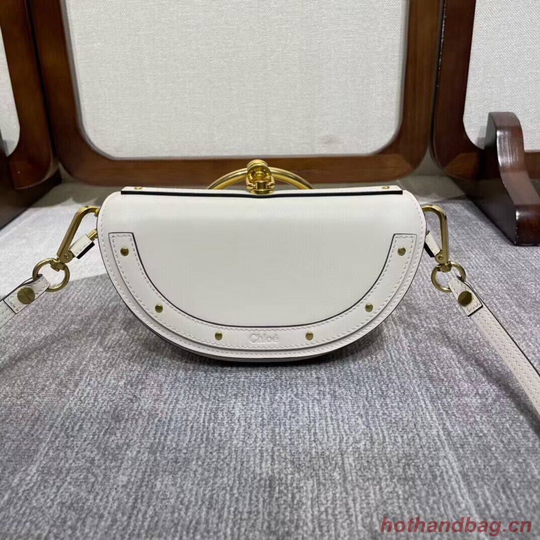 Chloe Nile Bracelet Minaudiere Original Leather 6020 White Chloe Nile Bracelet Minaudiere Original Leather 6020 White