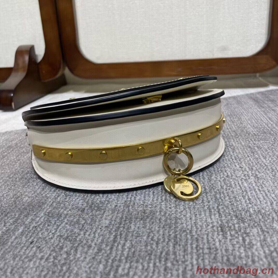 Chloe Nile Bracelet Minaudiere Original Leather 6020 White Chloe Nile Bracelet Minaudiere Original Leather 6020 White