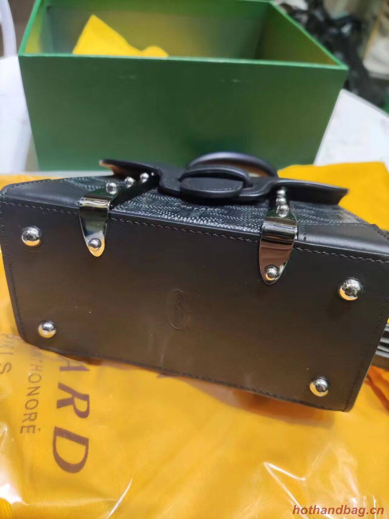 Goyard Nano Saigon Tote Bag Original Leather 55633 Black Goyard Nano Saigon Tote Bag Original Leather 55633 Black