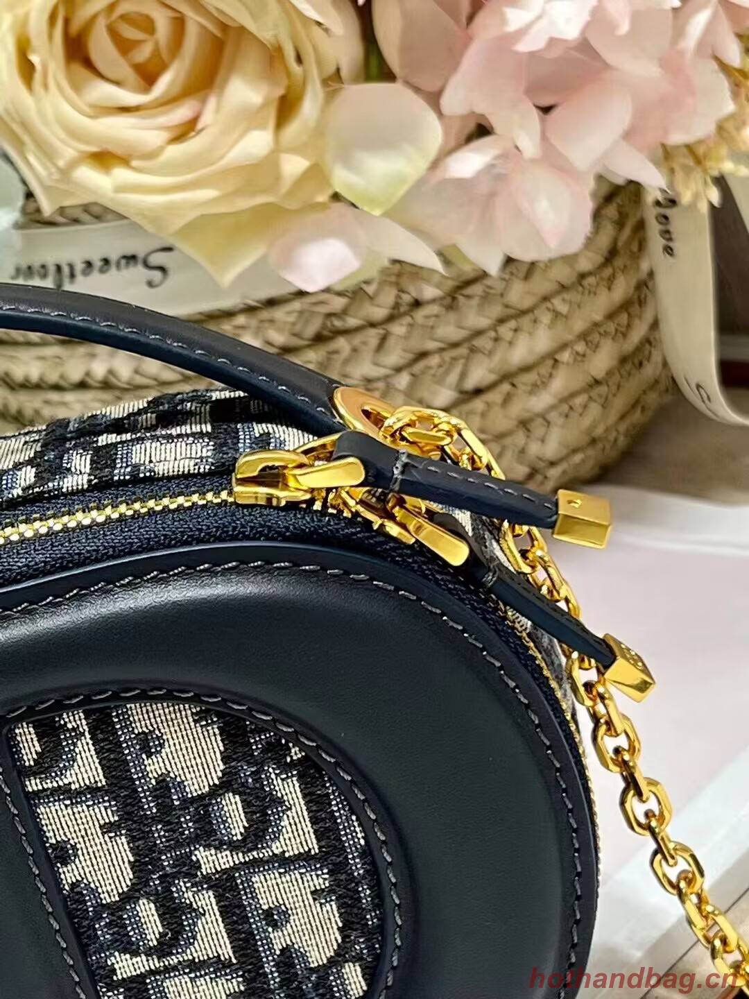 CD SIGNATURE OVAL CAMERA BAG Blue Dior Oblique Jacquard S2201UTZQ CD SIGNATURE OVAL CAMERA BAG Blue Dior Oblique Jacquard S2201UTZQ