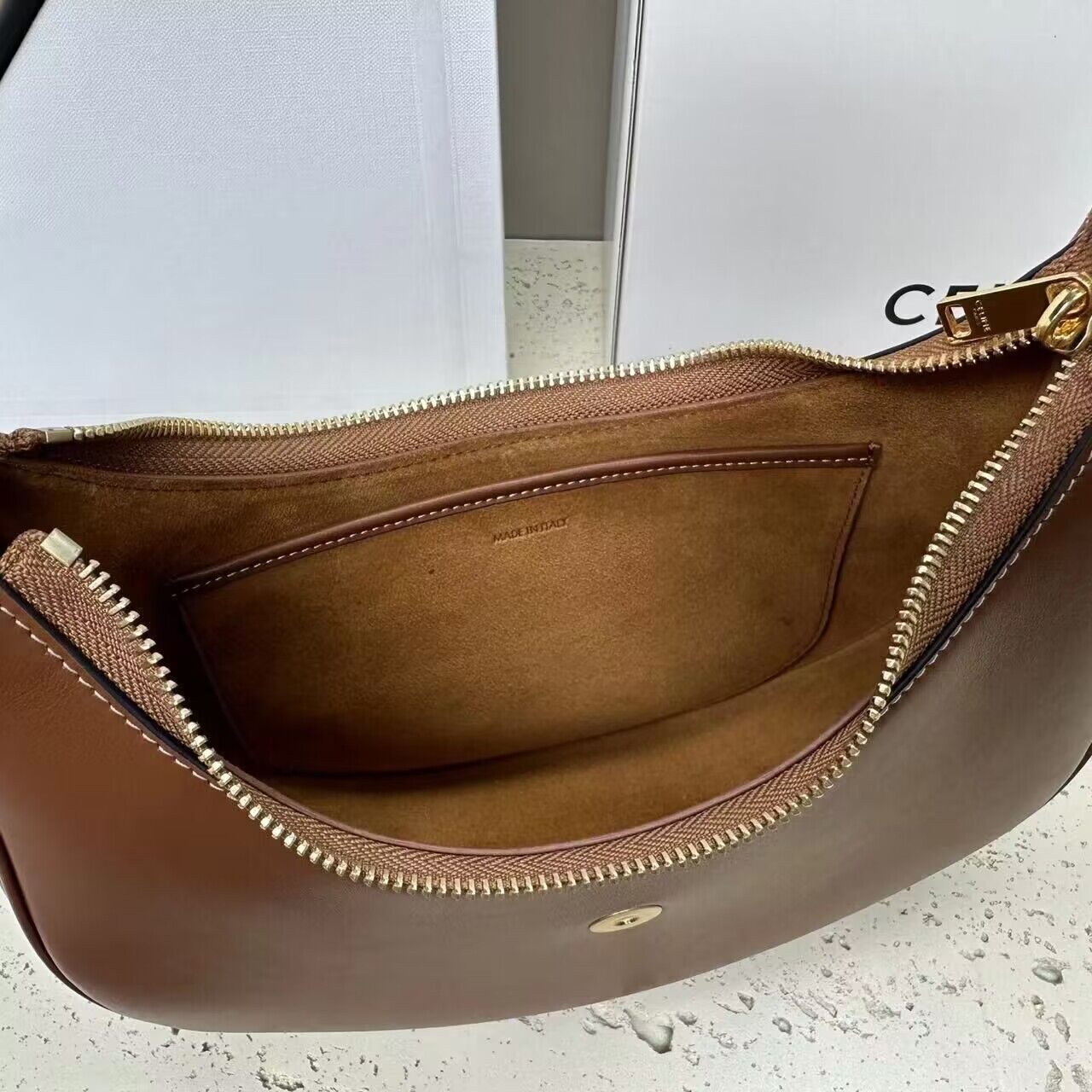 Celine AVA BAG IN SMOOTH CALFSKIN VINTAGE 114493 Brown Celine AVA BAG IN SMOOTH CALFSKIN VINTAGE 114493 Brown