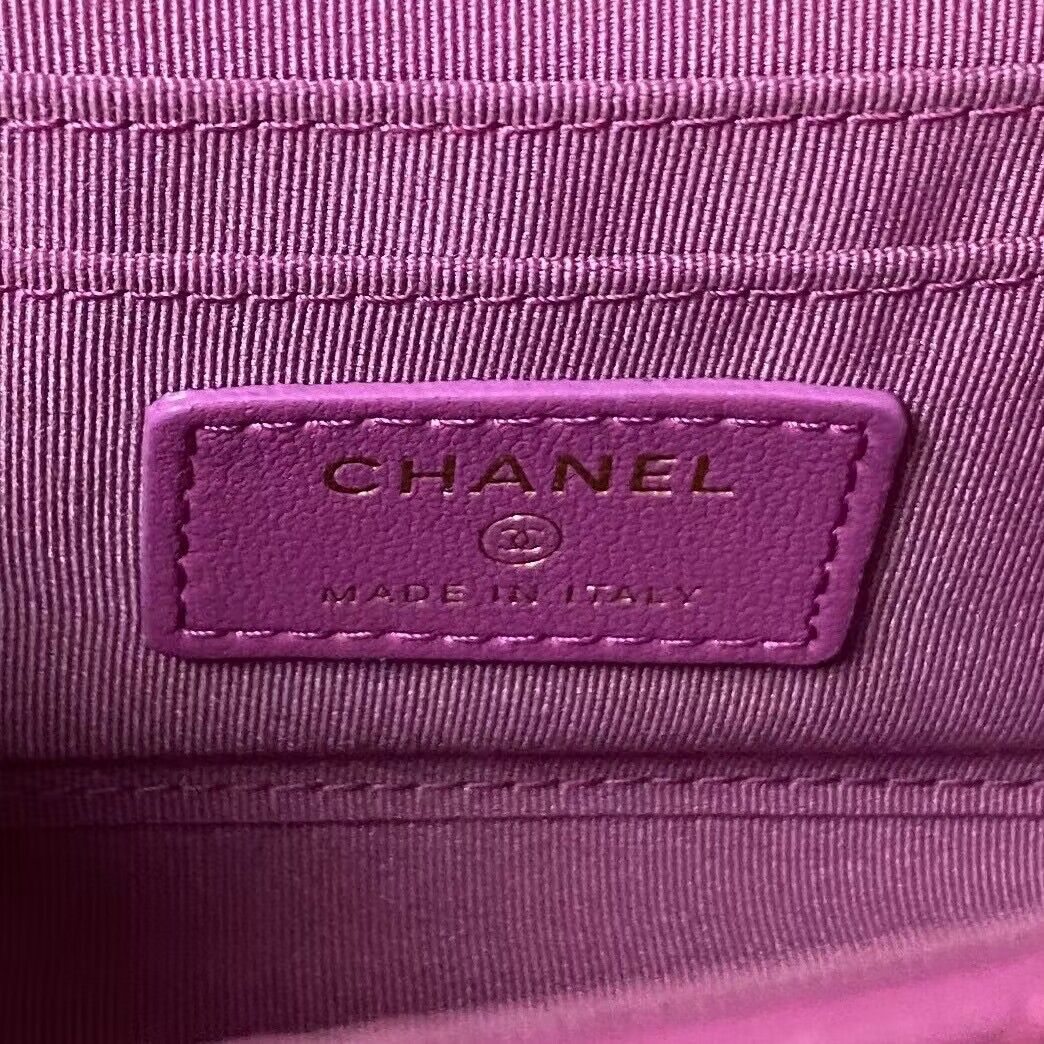 CHANEL 22B Kelly Pearl Top Handle Bag AP3513 Purple CHANEL 22B Kelly Pearl Top Handle Bag AP3513 Purple