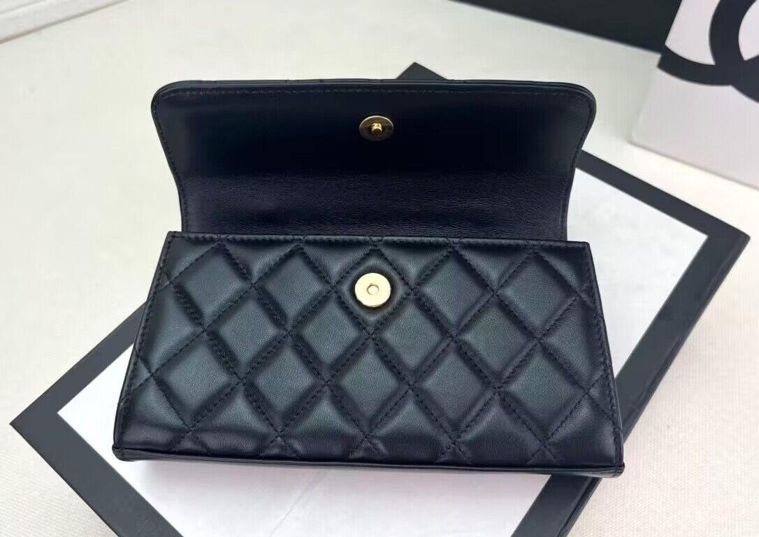 CHANEL 22B Kelly Pearl Top Handle Bag AP3562 Black CHANEL 22B Kelly Pearl Top Handle Bag AP3562 Black