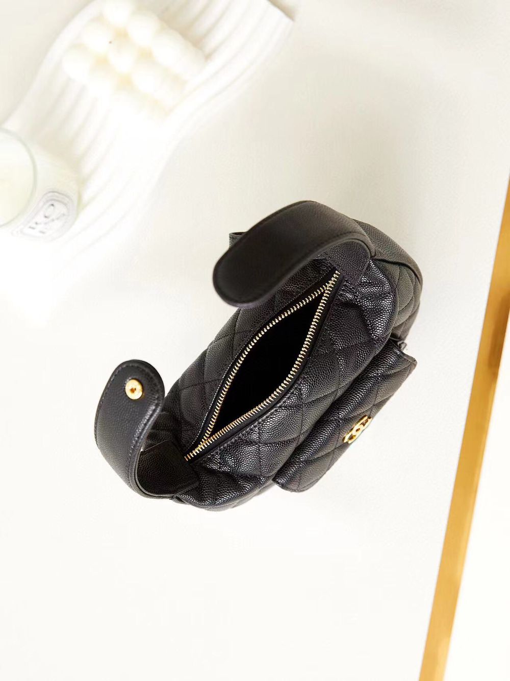 Chanel Caviar Quilted Polly Pocket AP3467 Black Chanel Caviar Quilted Polly Pocket AP3467 Black