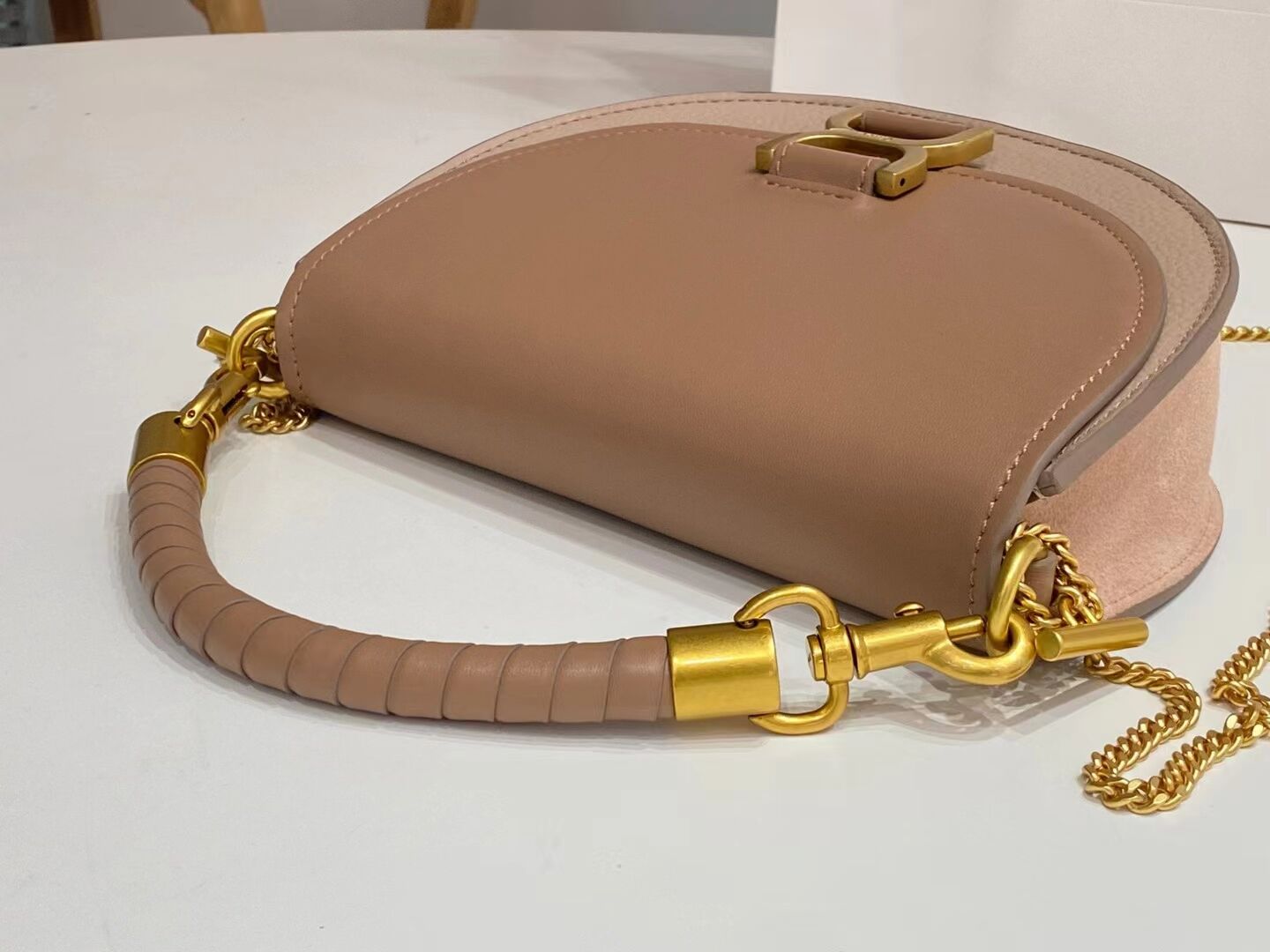 CHLOE Small leather shoulder bag CL225156 pink CHLOE Small leather shoulder bag CL225156 pink