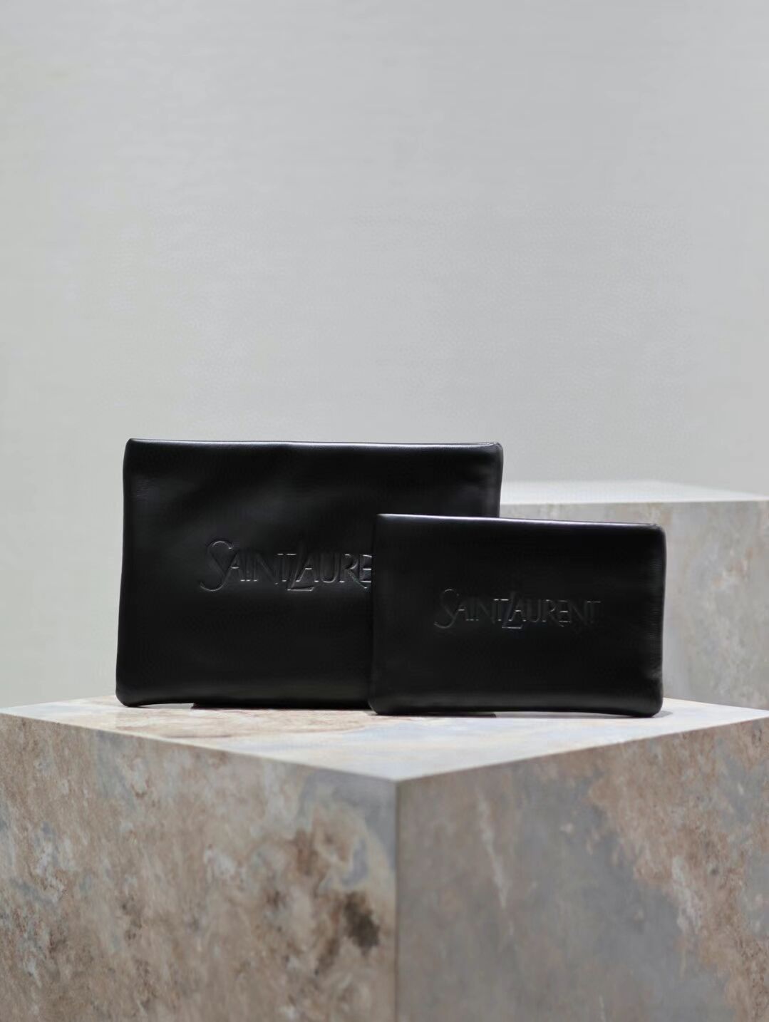 SAINT LAURENT CALYPSO SMALL POUCH IN LAMBSKIN 765025-1 black SAINT LAURENT CALYPSO SMALL POUCH IN LAMBSKIN 765025-1 black