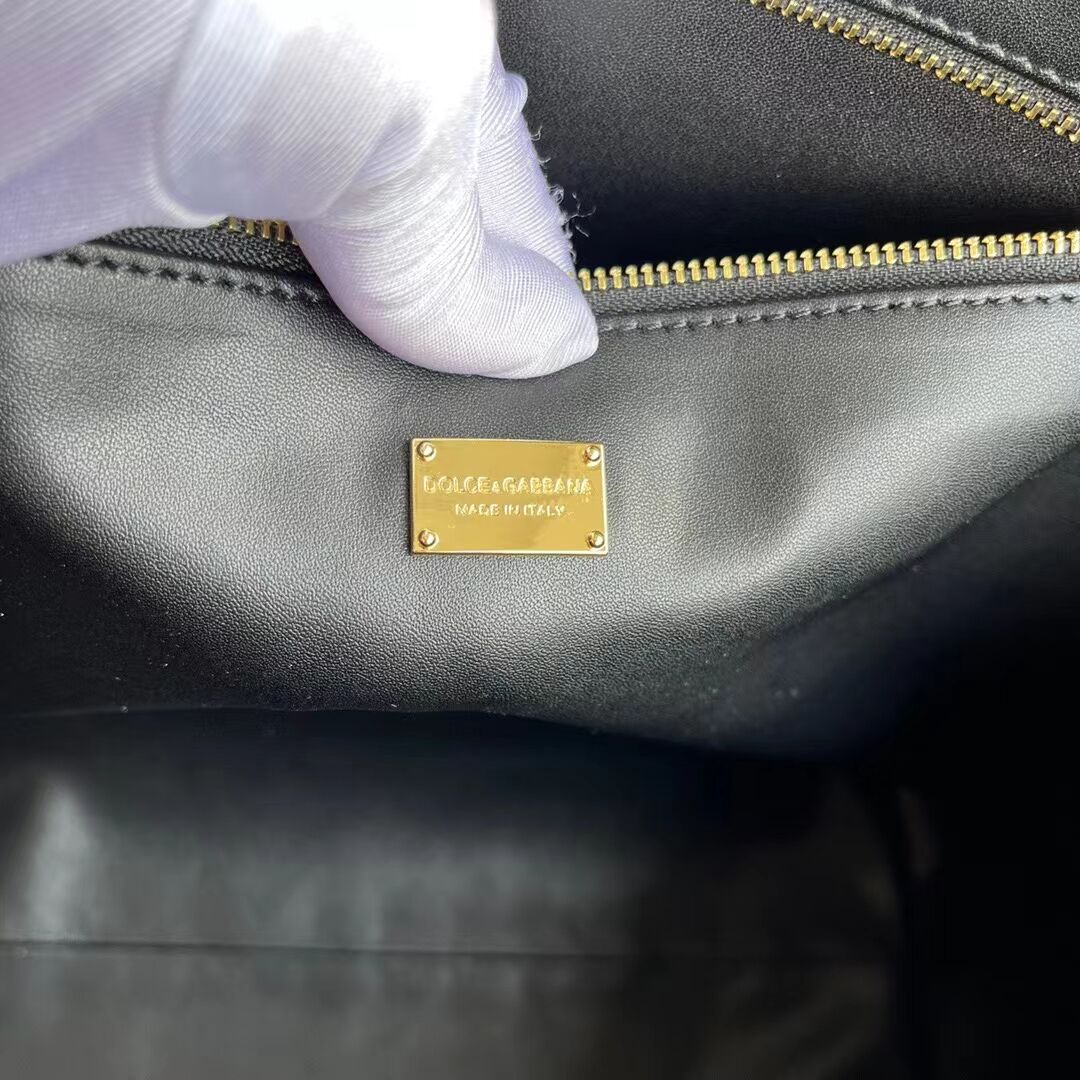 Dolce & Gabbana leather Shoulder Bag G6500 black Dolce & Gabbana leather Shoulder Bag G6500 black