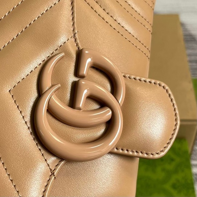 Gucci GG MARMONT SHOULDER BAG 734814 Apricot