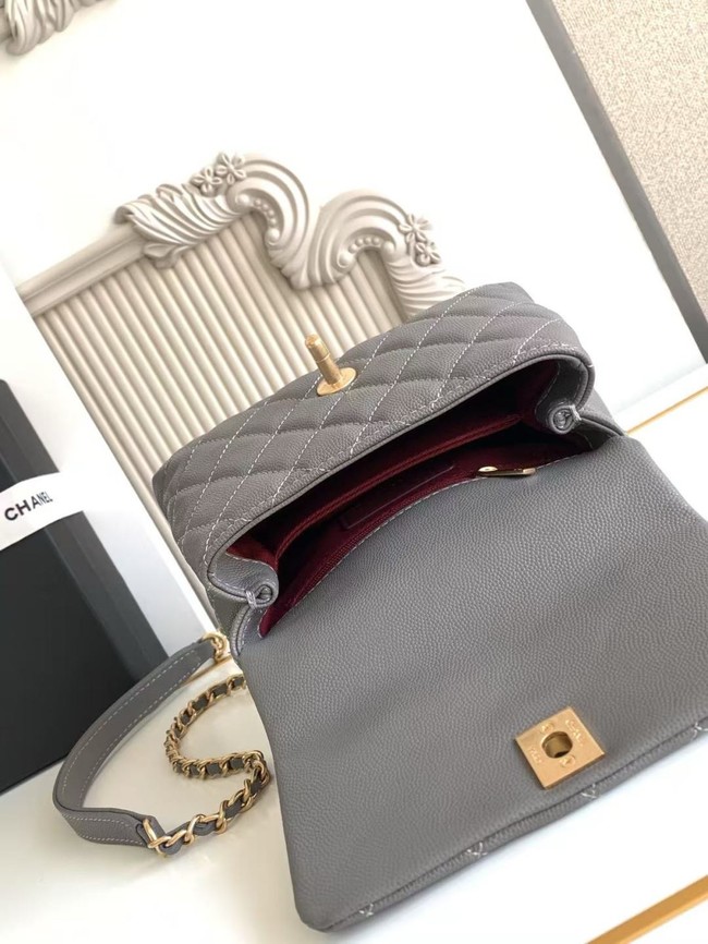 Chanel MINI FLAP BAG WITH TOP HANDLE AS2215-16