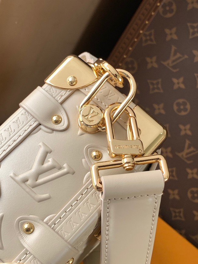 Louis Vuitton Monogram Empreinte Side Trunk MM M25160 Chalk