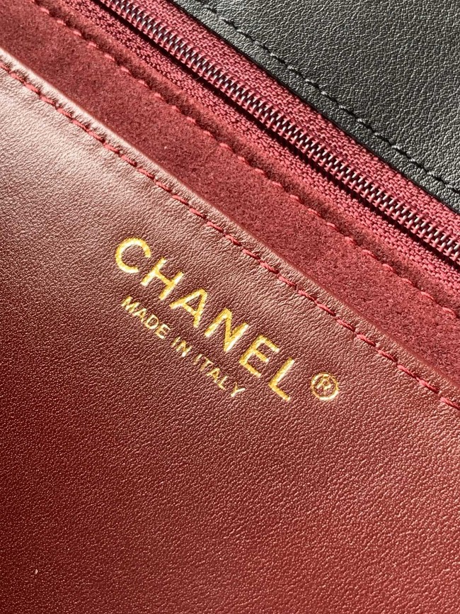 Chanel MAXI FLAP BAG WITH TOP HANDLE AS5543 BLACK