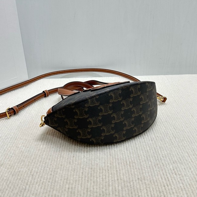 Celine IN TRIOMPHE CANVAS AND CALFSKIN 122262 TAN