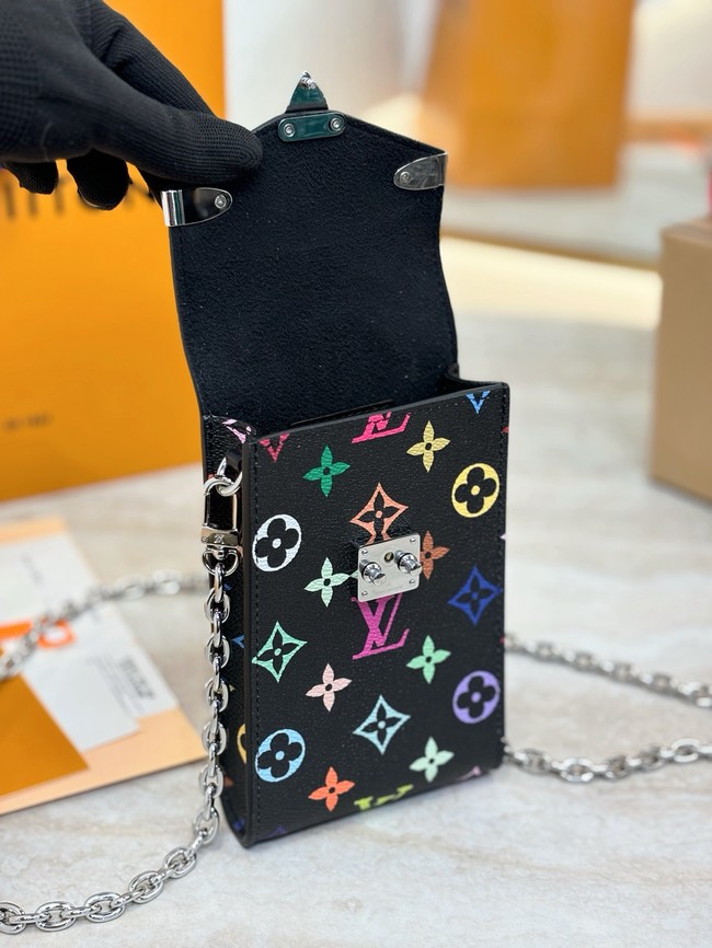 Louis Vuitton Petite Malle Monogram Canvas Bag M13572 black